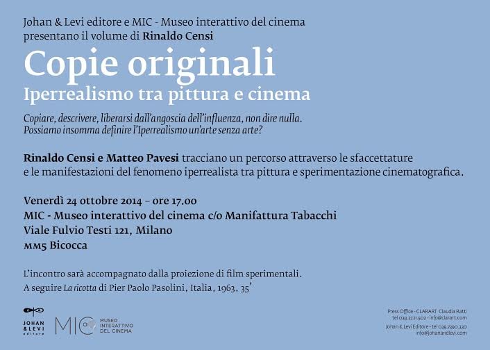 Copie originali. Iperrealismo tra pittura e cinema